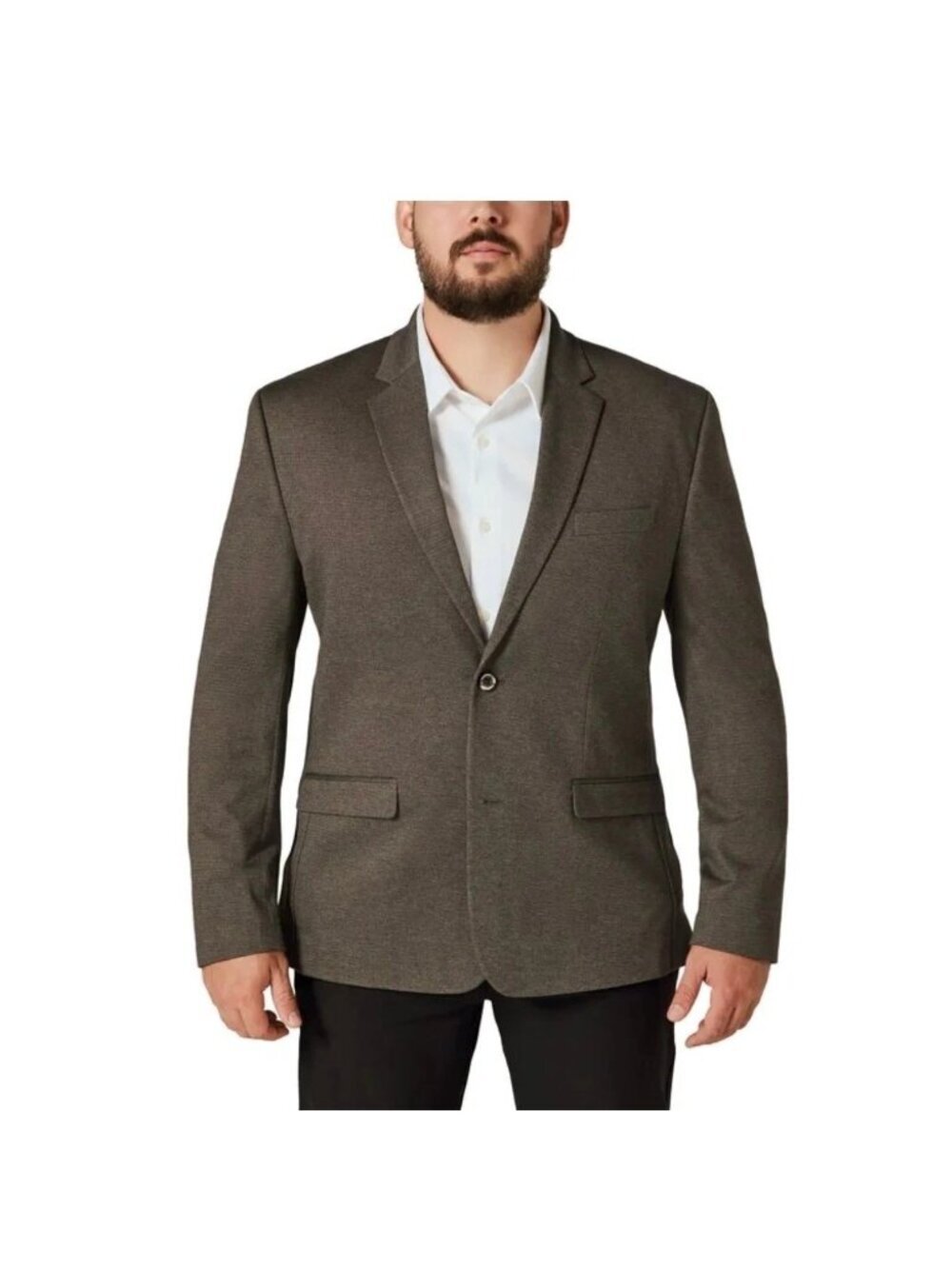 NWT Infinity Linearflex Men's M Gray Modern Fit Stretch Blazer Jacket Notch